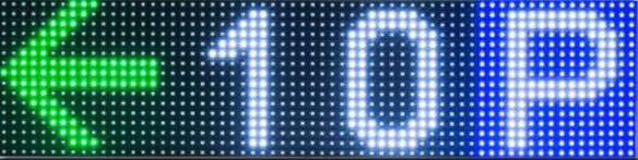 standard LED parking sign