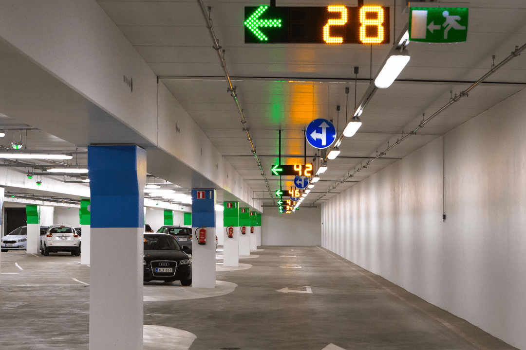indoor parking garage signs
